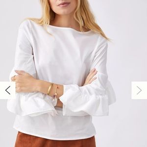 Anthropologie Margo Baridon ruffle blouse 👚